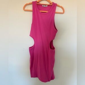 Zara Vibrant Pink Ribbed Tank